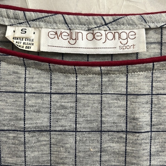 NWT Vintage Evelyn De Jonge checkered top sz S - Picture 3 of 8